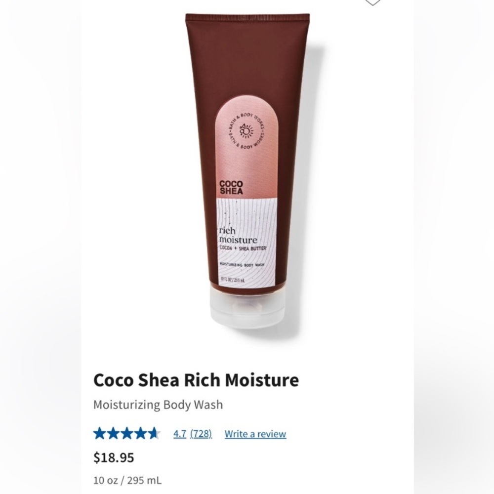 2-pc Set “COCO SHEA RICH MOISTURE” by BBW, Body Butter & Body Wash, Full Sz, NWT - Picture 3 of 4